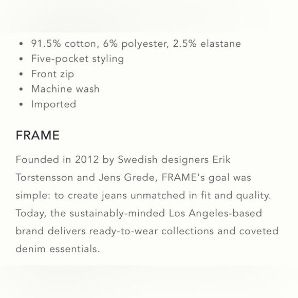 NWT FRAME Le Slim Palazzo in Black - Picture 16 of 16